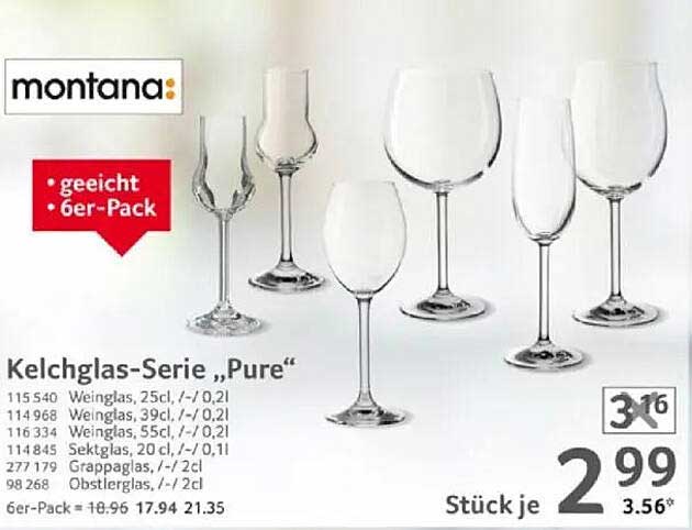 Kelchglas-Serie „Pure“ 6er-Pack