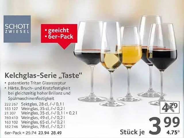 Kelchglas-Serie 'Taste' 6er-Pack von Schott Zwiesel