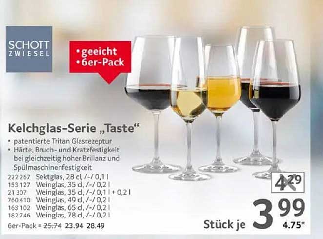 Kelchglas-Serie „Taste“ – 6er-Pack von Schott Zwiesel