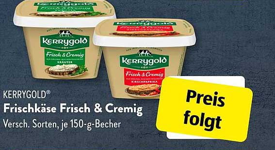 KERRYGOLD® Frischkäse Frisch & Cremig - Versch. Sorten, je 150-g-Becher