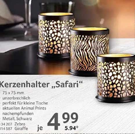 Kerzenhalter „Safari“