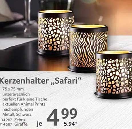 Kerzenhalter „Safari“