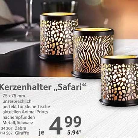 Kerzenhalter „Safari“