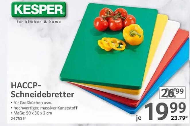 Kesper HACCP-Schneidebretter – 4 farbige Schneidebretter für die perfekte Küche