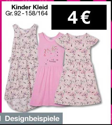 Kinder Kleid Gr. 92-158/164