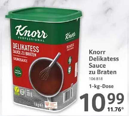 Knorr Delikatess Sauce zu Braten 1-kg-Dose