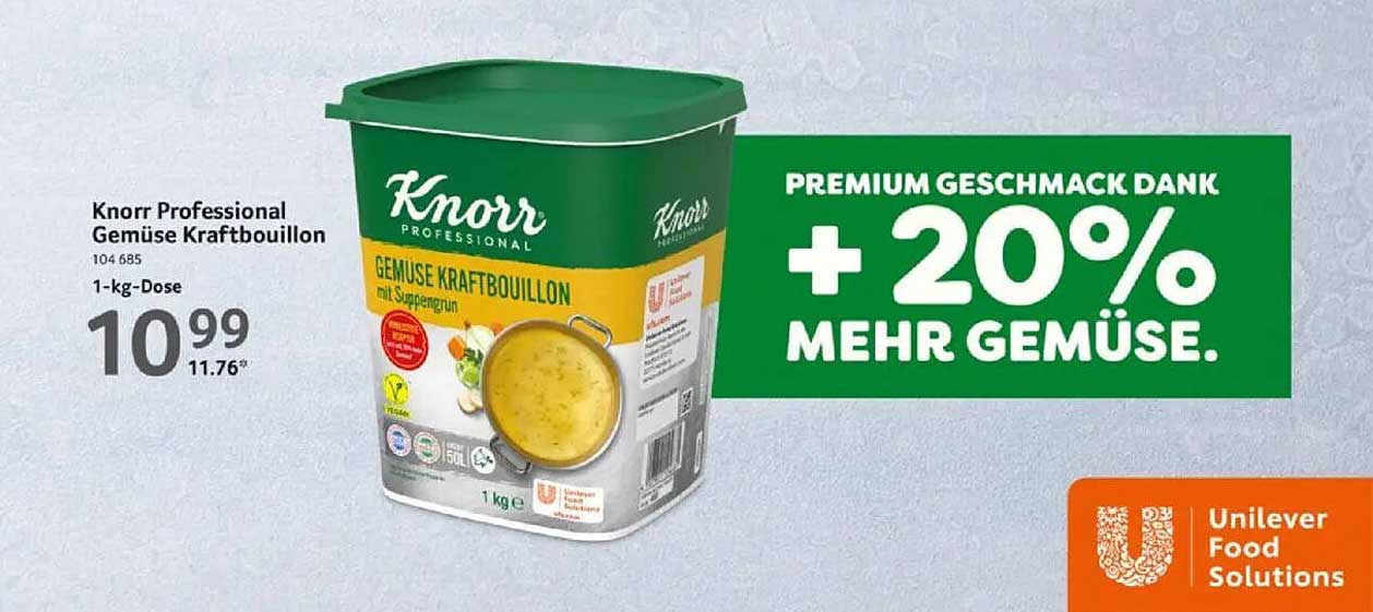 Knorr Professional Gemüse Kraftbouillon 1-kg-Dose