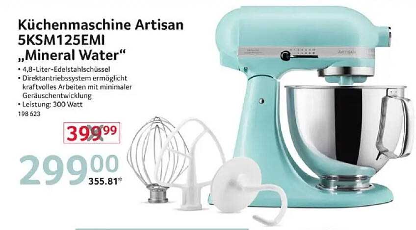 Küchenmaschine Artisan 5KSM125EMI ‚Mineral Water‘