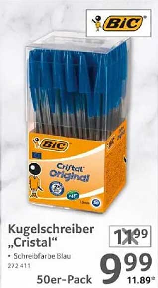 Kugelschreiber „Cristal“ – 50er-Pack von BIC