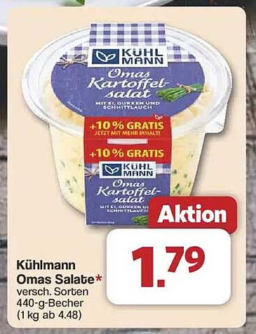 Kühlmann Omas Salate - Verschiedene Sorten 440-g-Becher