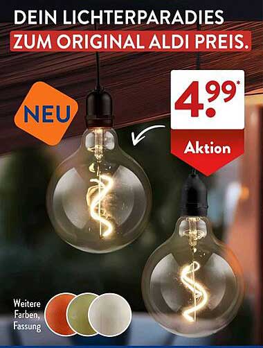 Lampen-Aktion: Dein Lichterparadies zum Original Aldi Preis
