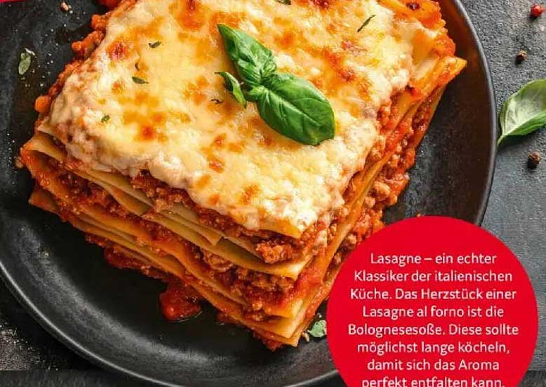 Lasagne al forno - Der Klassiker der italienischen Küche