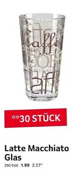 Latte Macchiato Glas