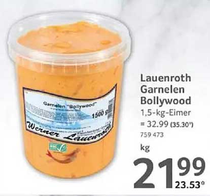 Lauenroth Garnelen Bollywood 1,5-kg-Eimer