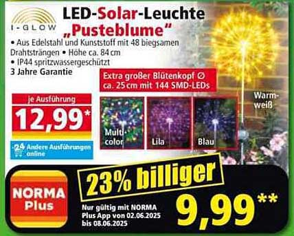 LED-Solar-Leuchte „Pusteblume“