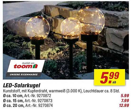 LED-Solarkugel