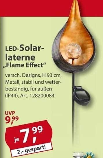 LED-Solarlaterne "Flame Effect"
