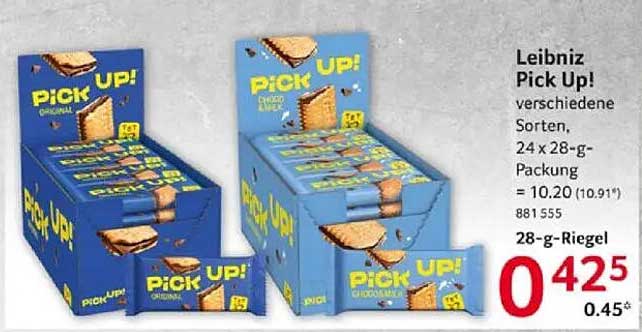 Leibniz Pick Up! verschiedene Sorten, 24 x 28-g-Packung