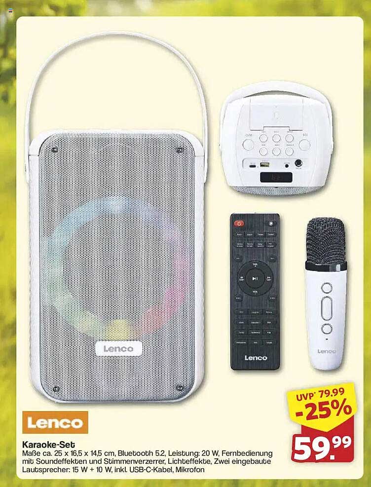 Lenco Karaoke-Set