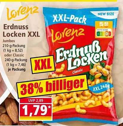 Lorenz Erdnuss Locken XXL