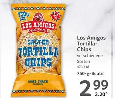 Los Amigos Tortilla-Chips 750 g - Verschiedene Sorten