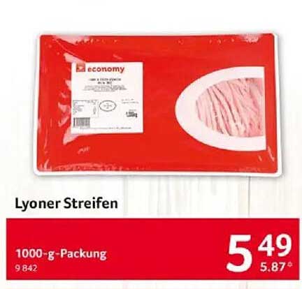 Lyoner Streifen 1000-g-Packung