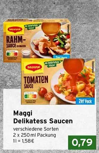 Maggi Delikatess Saucen verschiedene Sorten 2 x 250 ml Packung