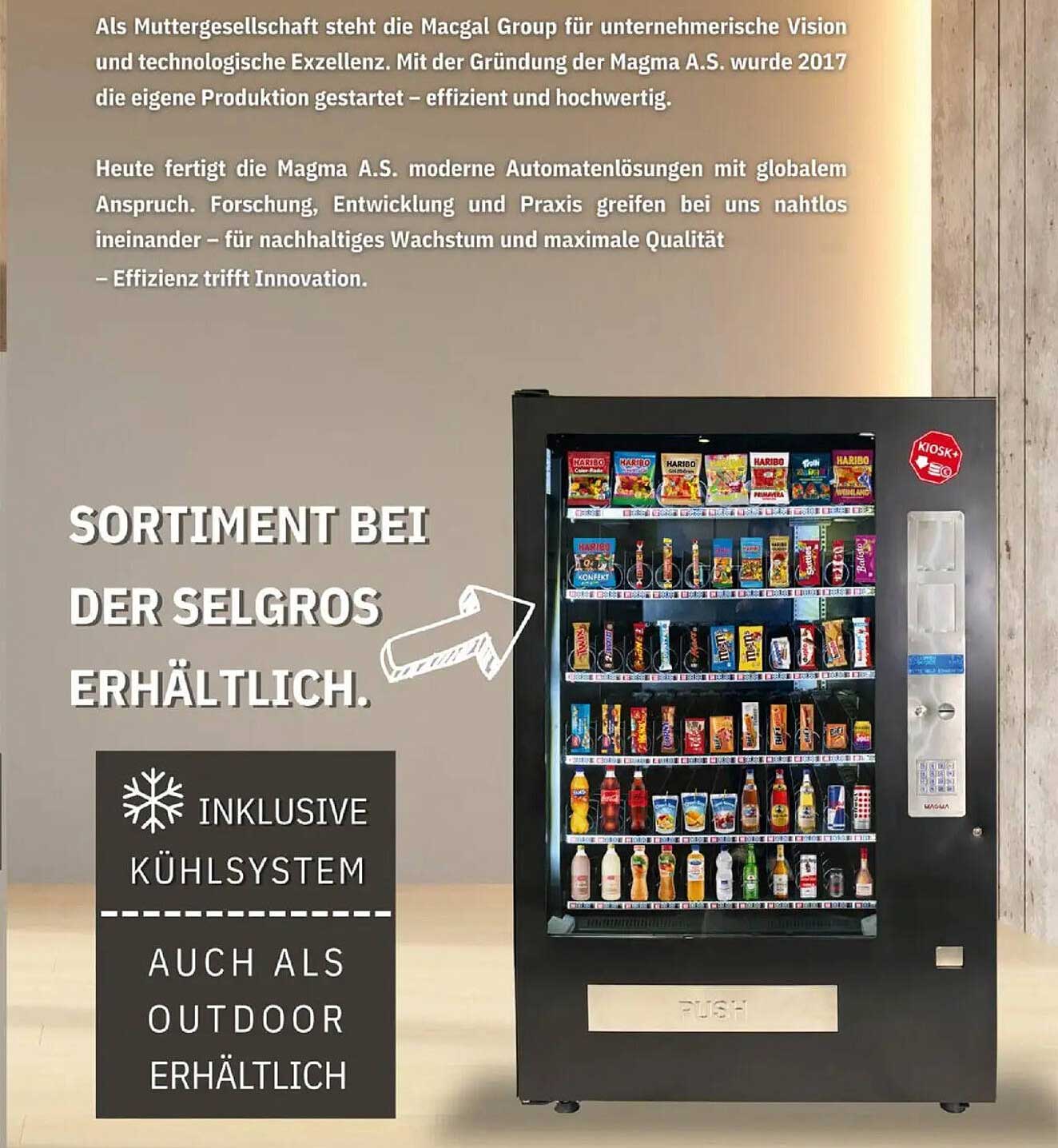 Magma Automaten - Effiziente Snack- und Getränkeversorgung für jeden Bedarf