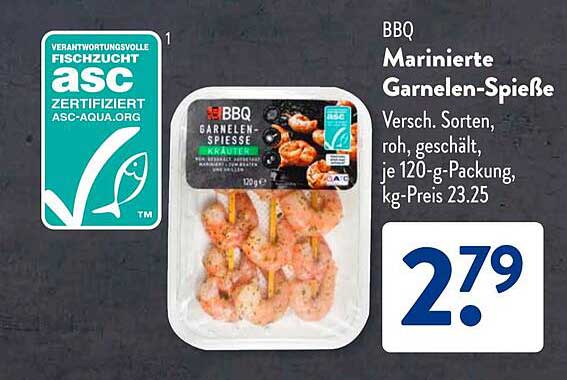 Marinierte Garnelen-Spieße