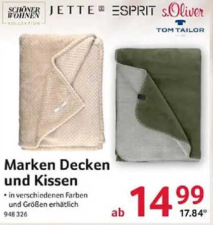 Marken Decken und Kissen ab 14,99 €