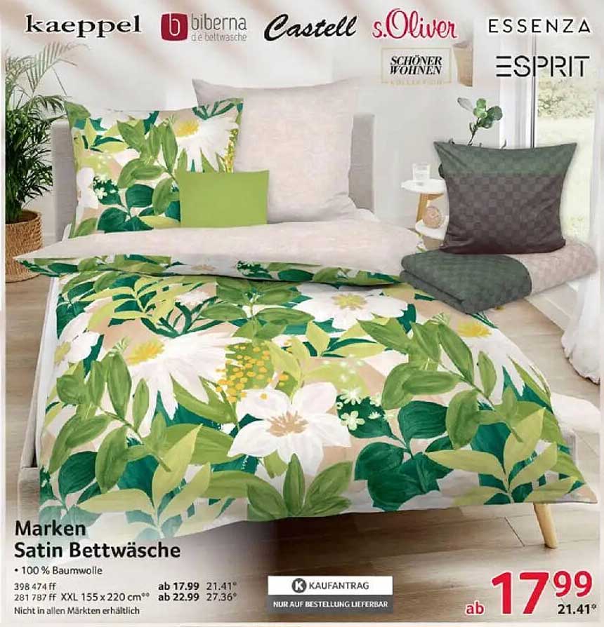 Marken Satin Bettwäsche