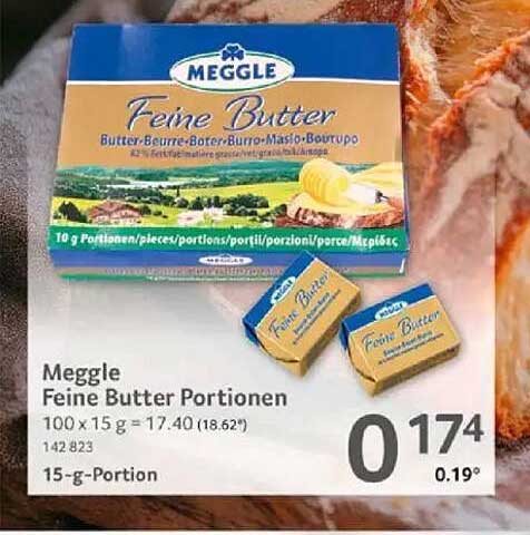 Meggle Feine Butter Portionen