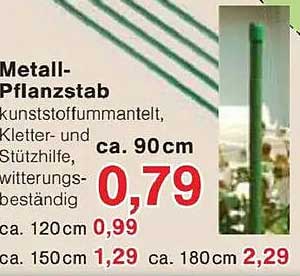 Metall-Pflanzstab, kunststoffummantelt, Kletter- und Stützhilfe