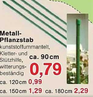 Metallpflanzstab 90 cm - ideal für Deine Pflanzen