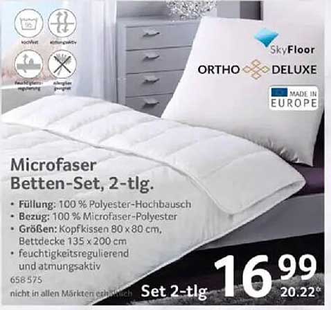 Microfaser Betten-Set, 2-tlg.