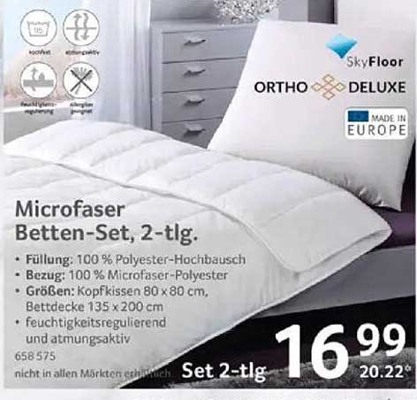 Microfaser Betten-Set, 2-tlg.