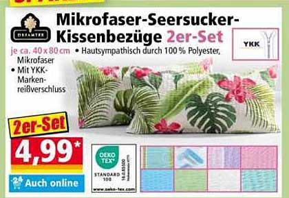 Mikrofaser-Seersucker-Kissenbezüge 2er-Set