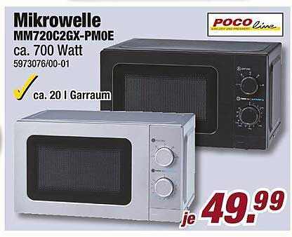 Mikrowelle MM720C2GX-PMOE, ca. 700 Watt