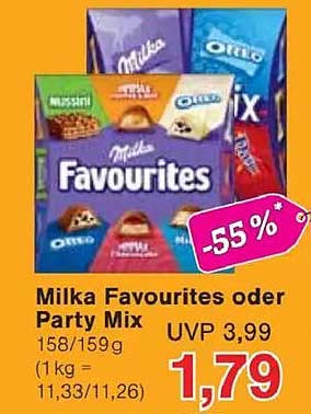 Milka Favourites oder Party Mix