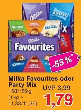 Milka Favourites oder Party Mix