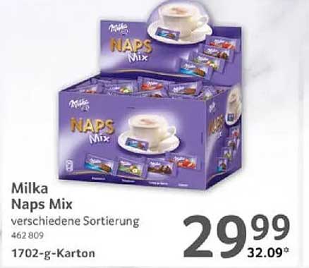 Milka Naps Mix - verschiedene Sortierung