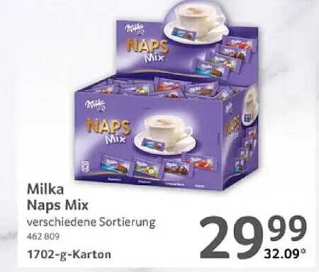 Milka Naps Mix - verschiedene Sortierung