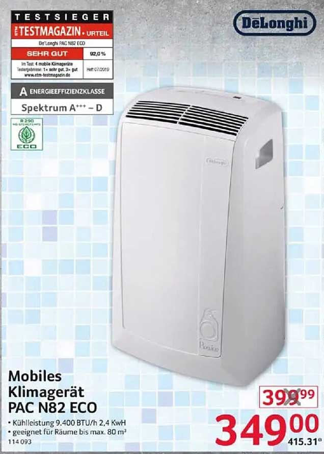 Mobiles Klimagerät PAC N82 ECO