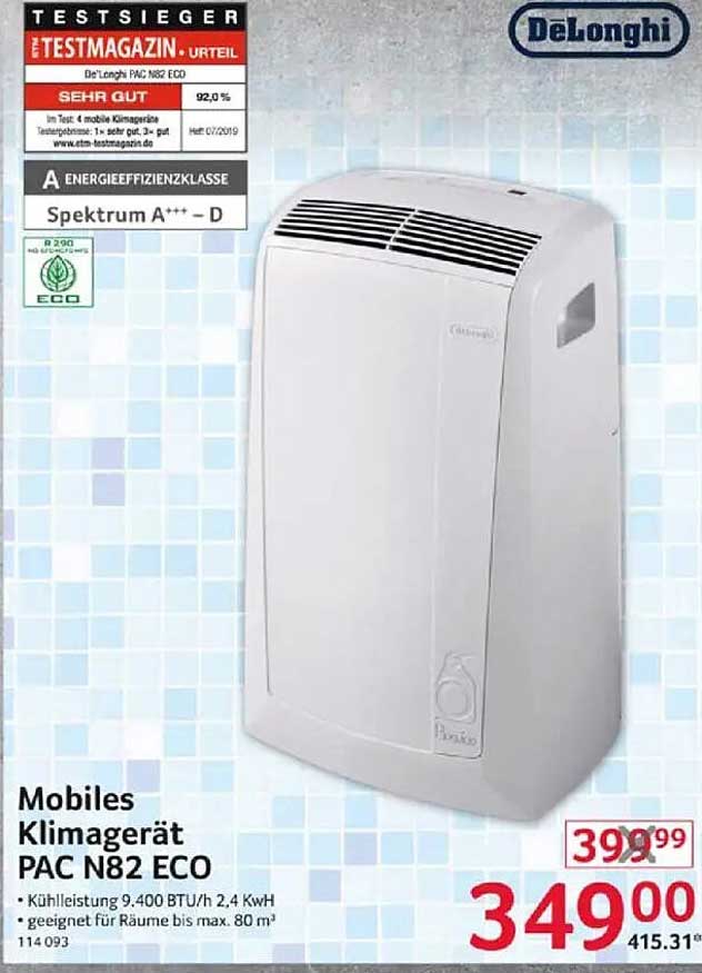 Mobiles Klimagerät PAC N82 ECO