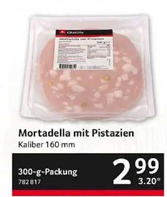 Mortadella mit Pistazien 300-g-Packung