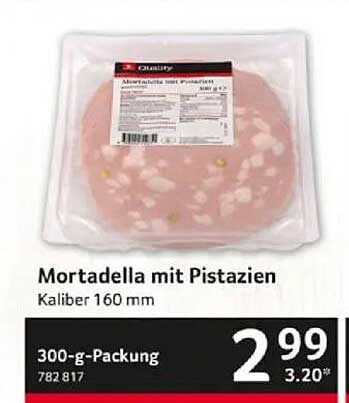 Mortadella mit Pistazien 300-g-Packung