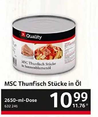 MSC Thunfisch Stücke in Öl