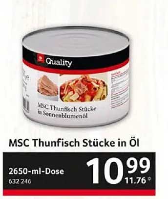 MSC Thunfisch Stücke in Öl