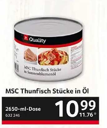 MSC Thunfisch Stücke in Öl