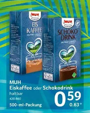 MUH Eiskaffee oder Schokodrink 500 ml – jetzt zum Sonderpreis!